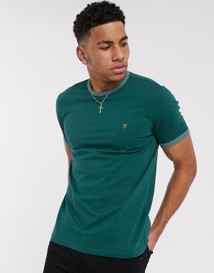 Farah Groves Crew Neck T-shirt In Green