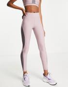 Only Play Leggings With Tonal Panel Detail In Purple - Part Of A Set