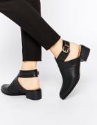 Daisy Street Cut Out Ankle Boots - Black
