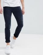 Hugo Skinny Fit Stretch Distressed Jeans In Gray - Gray