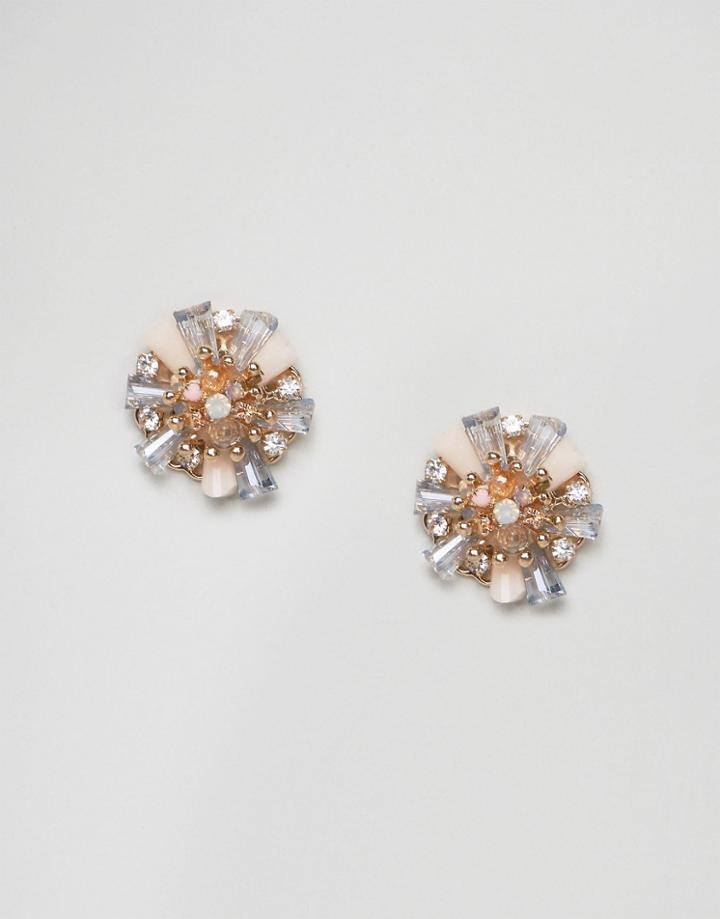 Aldo Nevue Cluster Earrings - Pink