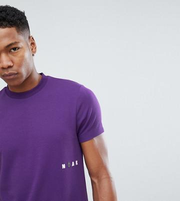 Noak T-shirt In Sports Jersey With Printed Logo - Purple