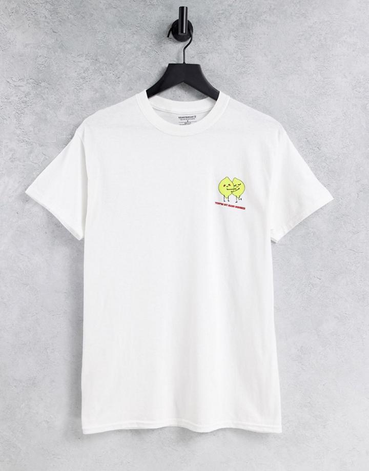Heartbreak Lemon Squeeze Graphic T-shirt-white