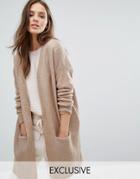 Micha Lounge Fawn Pocket Cardigan - Beige