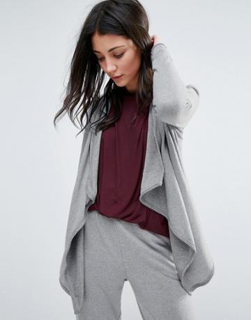 Yas Waterfall Cardigan - Gray