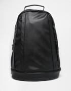 Asos Backpack In Black With Snakeskin Effect Trims - Black