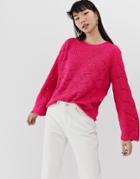 B.young `textured Sweater - Pink