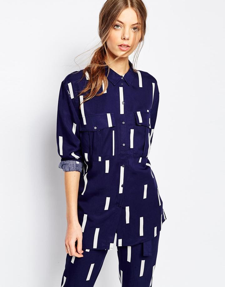 Selected Anzia Utility Shirt - Print Combo