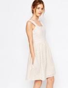 Uttam Boutique Broderie Anglaise Sun Dress - Cream