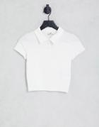 Hollister Wrap Around Polo Shirt In White