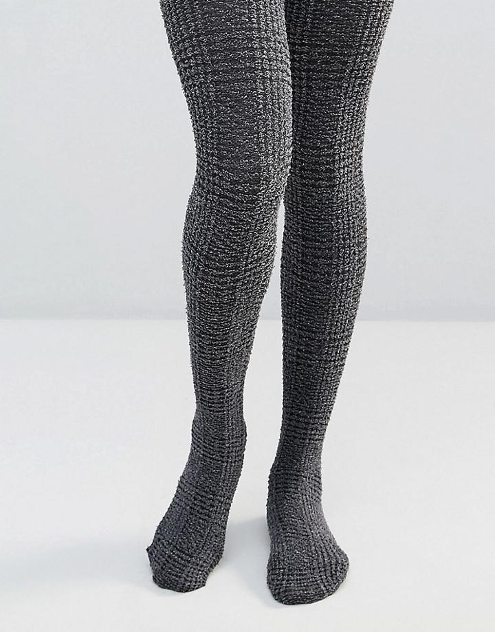 Jonathan Aston Check Tights - Black