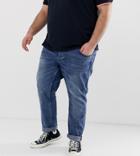 Only & Sons Straight Fit Jeans In Mid Blue