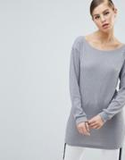 Ax Paris Ribbed Sweater Dress - Silver