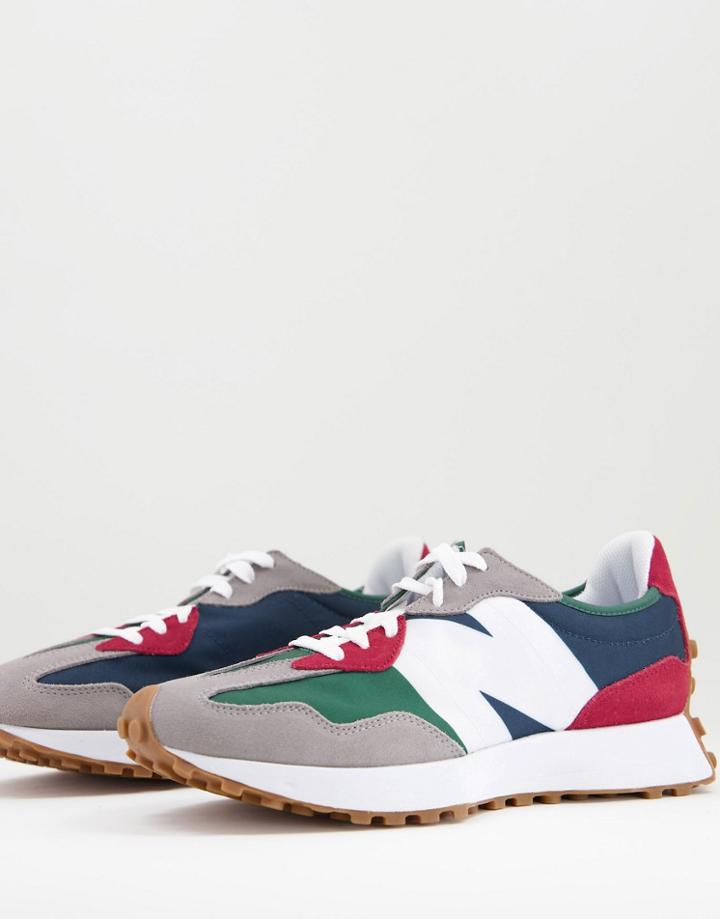 New Balance 327 Sneakers In Red And Blue-multi