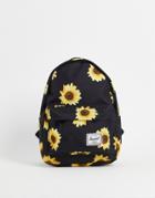 Herschel Supply Co Classic Mini Backpack In Sunflower Print-black