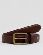 Ben Sherman Leather Belt In Brown - Brown