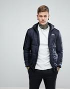 Penfield Schofield Hooded Jacket Lightweight Quilted In Black - Black