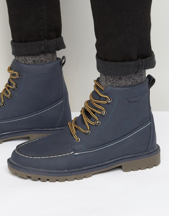 Rock & Religion Fleeced Lined Boots - Blue