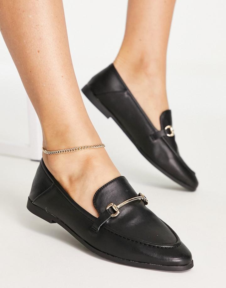Accessorize Snaffle Loafers In Black