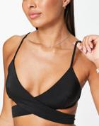 Weekday Cut Out Bikni Top In Black
