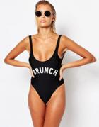 Private Party Brunch Swimsuit - Black