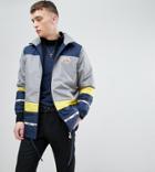 Ellesse Color Block Track Jacket With Back Panel Print In Blue - Blue