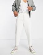Pull & Bear Balloon Fit Jeans In White