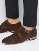 Dead Vintage Monk Shoes Brown Suede - Brown