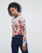 Oasis Floral Printed Sweater - Multi