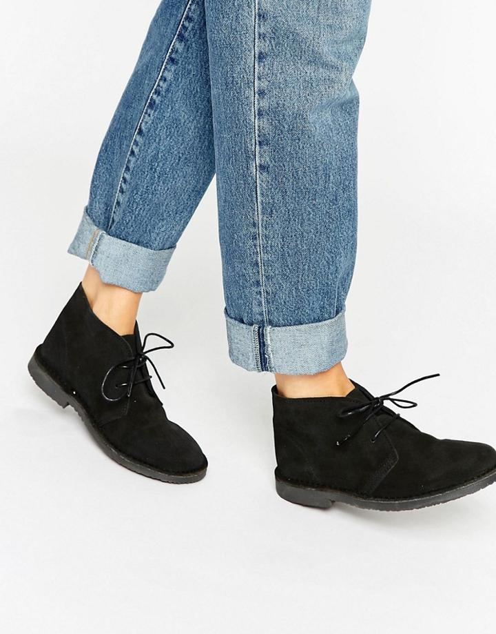 Park Lane Desert Boot - Black