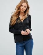 Vero Moda Revere Collar Blouse - Black