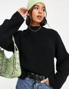 Weekday Minnie Recycled Polyester Sweater In Black