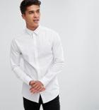 Only & Sons Skinny Smart Longline Shirt - White