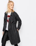Religion Duster Coat - Charcoal