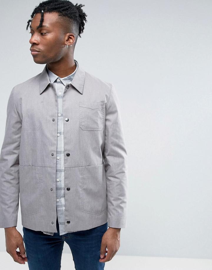 Asos Smart Worker Jacket In Gray Marl - Gray