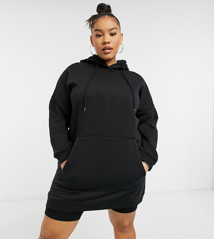 Yours Longline Hoodie In Black