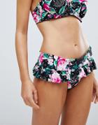 Floozie By Frost French Western Rose High Waisted Bikini Bottom