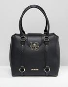 Love Moschino Buckle Handheld Bag - Black