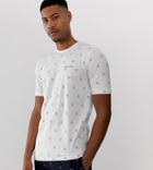 Nicce T-shirt With All Over Logo In White - White