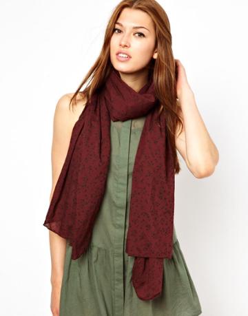 Becksondergaard X-sandy Burgundy Scarf