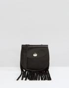 Asos Leather Purse Necklace - Black