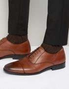 New Look Leather Oxford Shoes In Tan - Tan