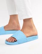Slydes Chance Pale Blue Logo Slides - Blue