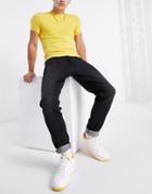 Don't Think Twice Slim Fit Jeans In Washed Black