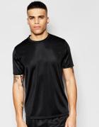Asos Loungewear Skater T-shirt In Black Polytricot - Black