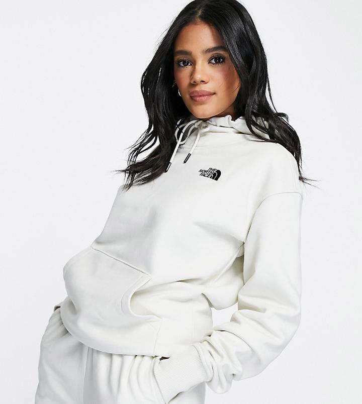 The North Face Oversized Essential Hoodie In White Exclusive To Asos