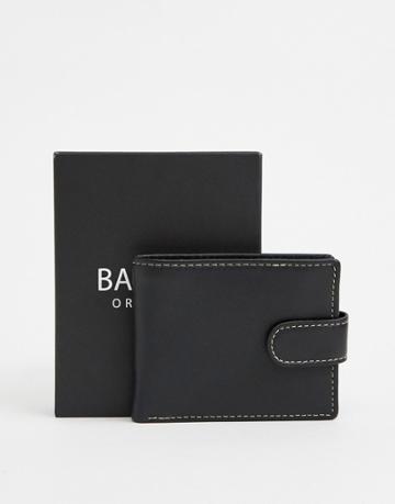 Barneys Original Leather Wallet In Black - Brown