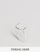 Asos Sterling Silver Horseshoe Ring - Silver