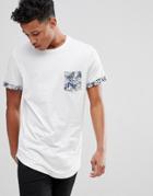 Jack & Jones Originals T-shirt With Printed Pocket - White