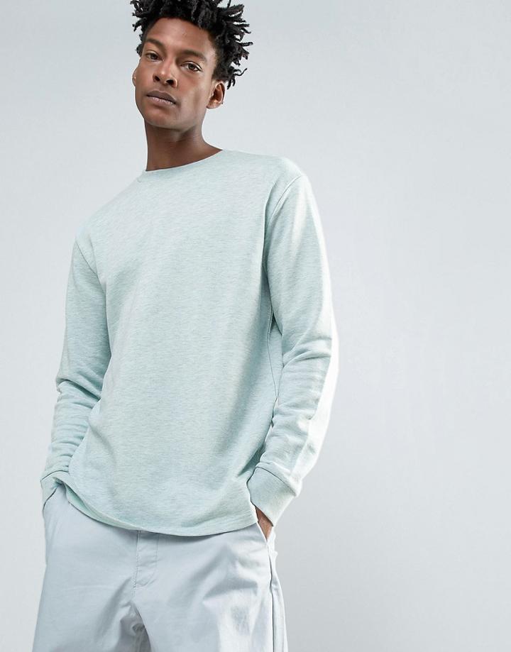 Weekday Radical Sweatshirt Overdye - Blue
